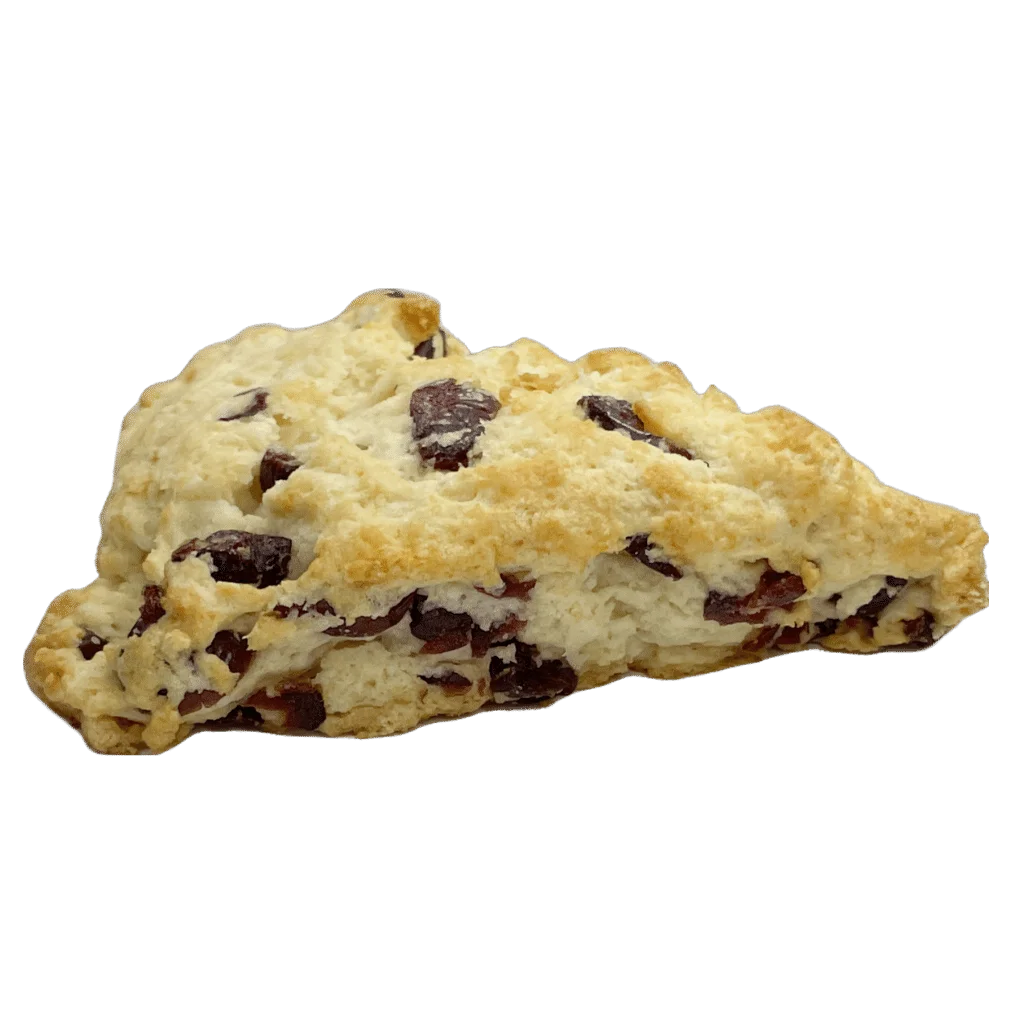 A cranberry scone | tea + munchies