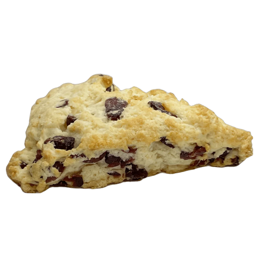 A cranberry scone | tea + munchies