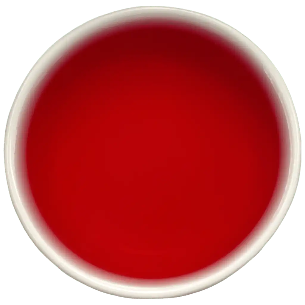 Brewed hibiscus mint loose leaf herbal tea | tea + munchies