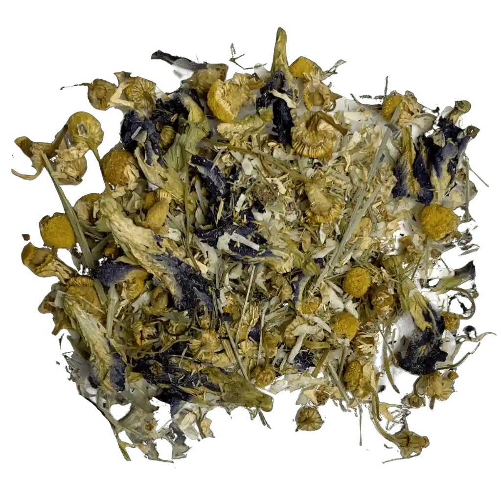 Blue Magic Herbal Tea | tea + munchies